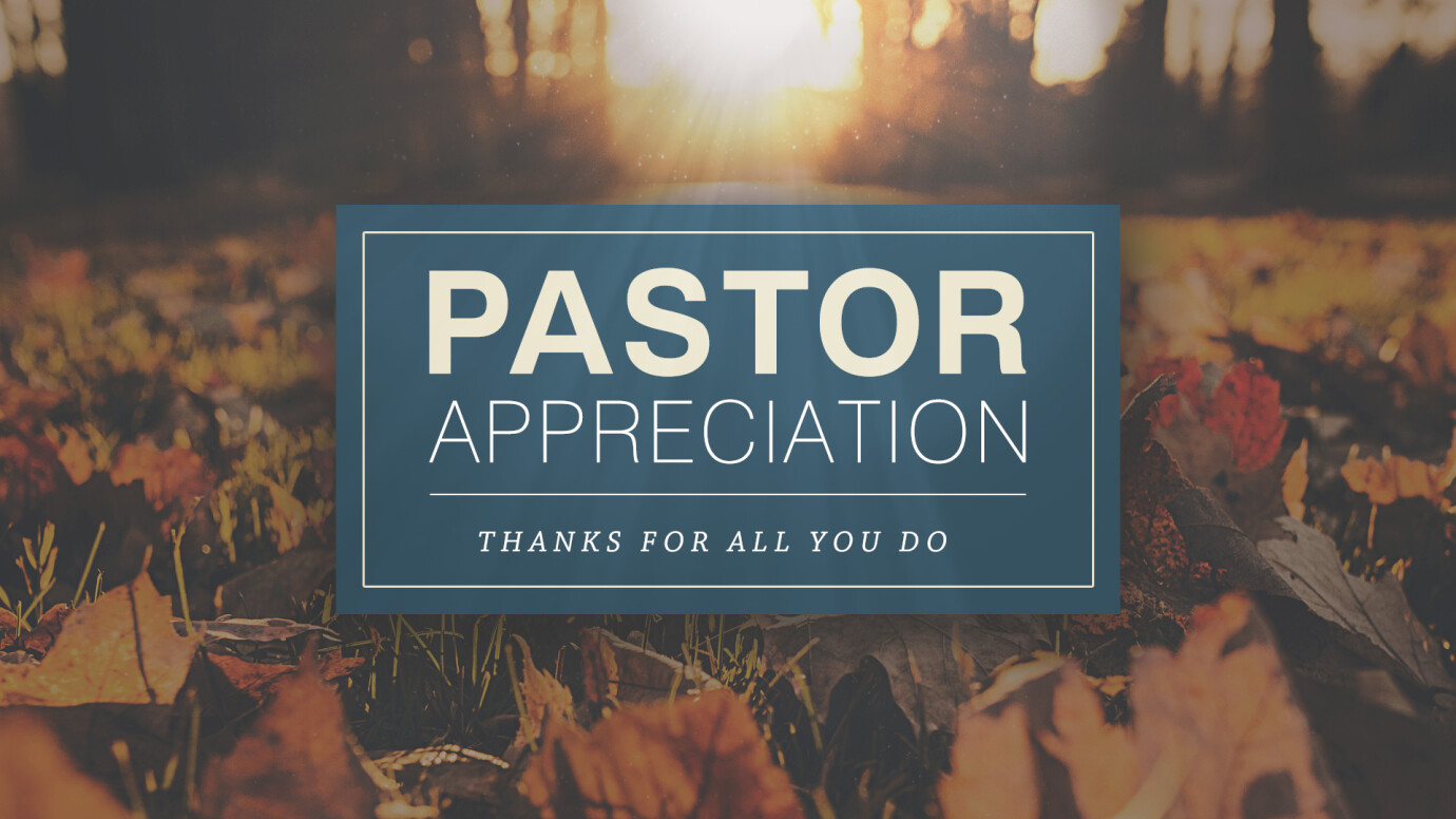 October is Pastor Appreciation Month