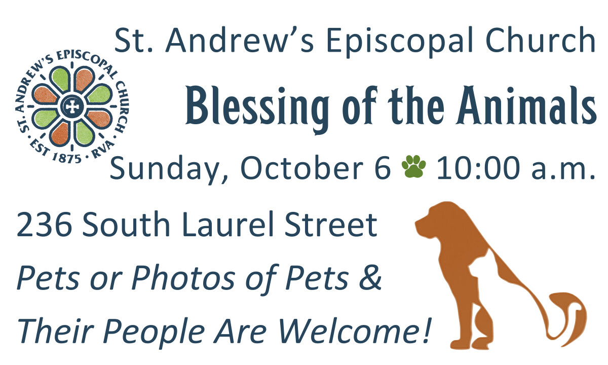 10:00 a.m. - Blessing of the Animals