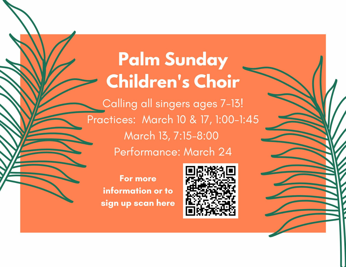 Palm Sunday Children's Choir