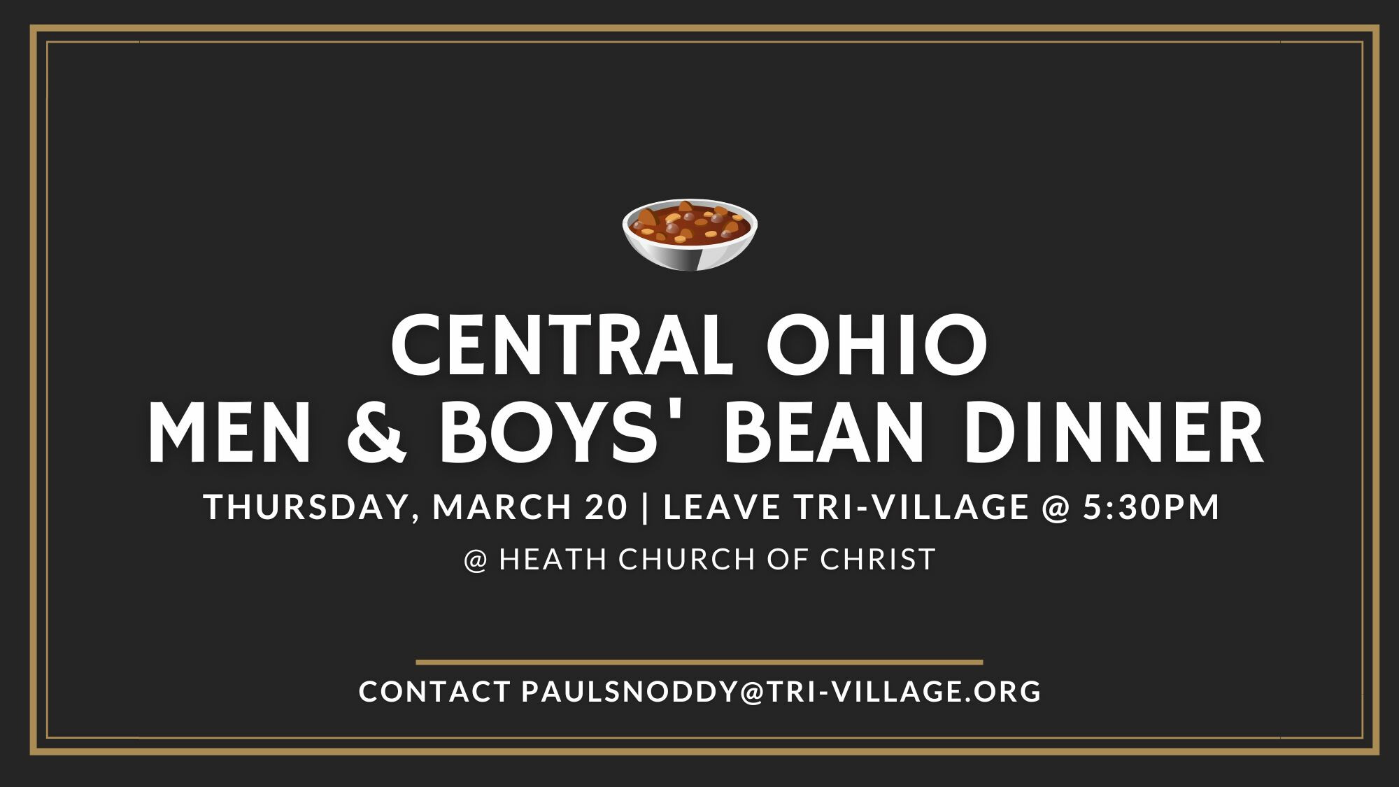 Central Ohio Men & Boys' Bean Dinner