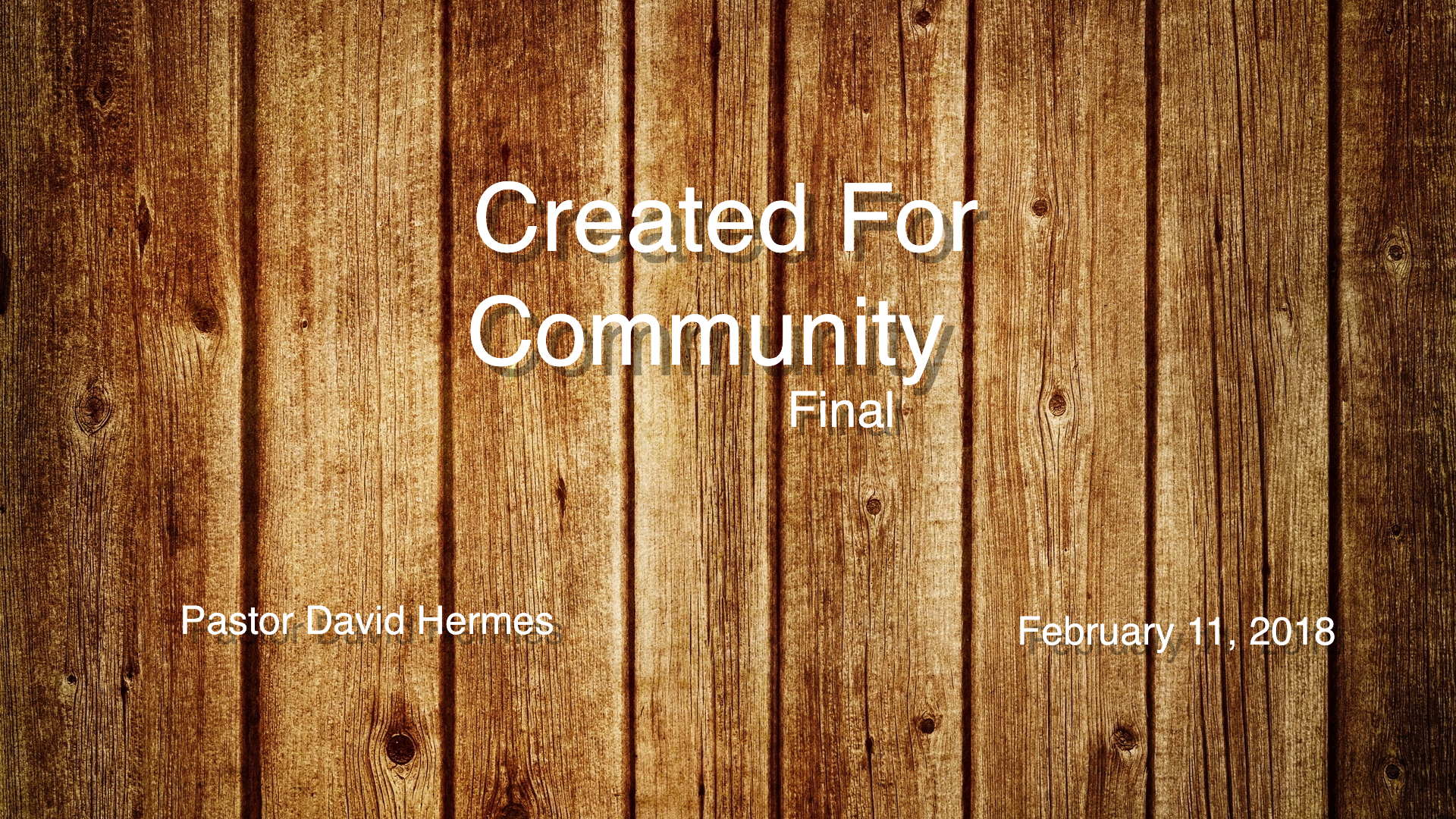 Created for Community - Final episode artwork