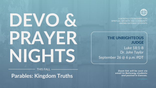 Devo & Prayer Nights | Parables: Kingdom Truths
