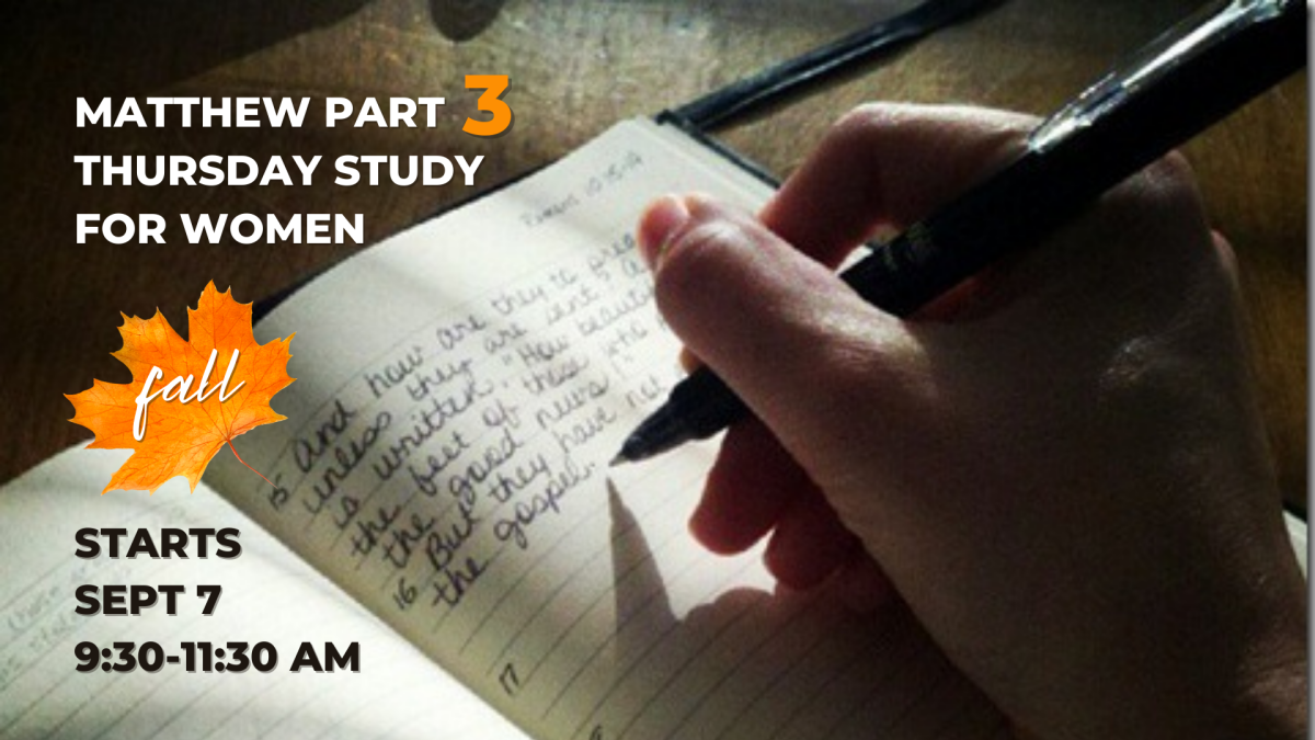 Matthew-Part 3 Bible Study for Women