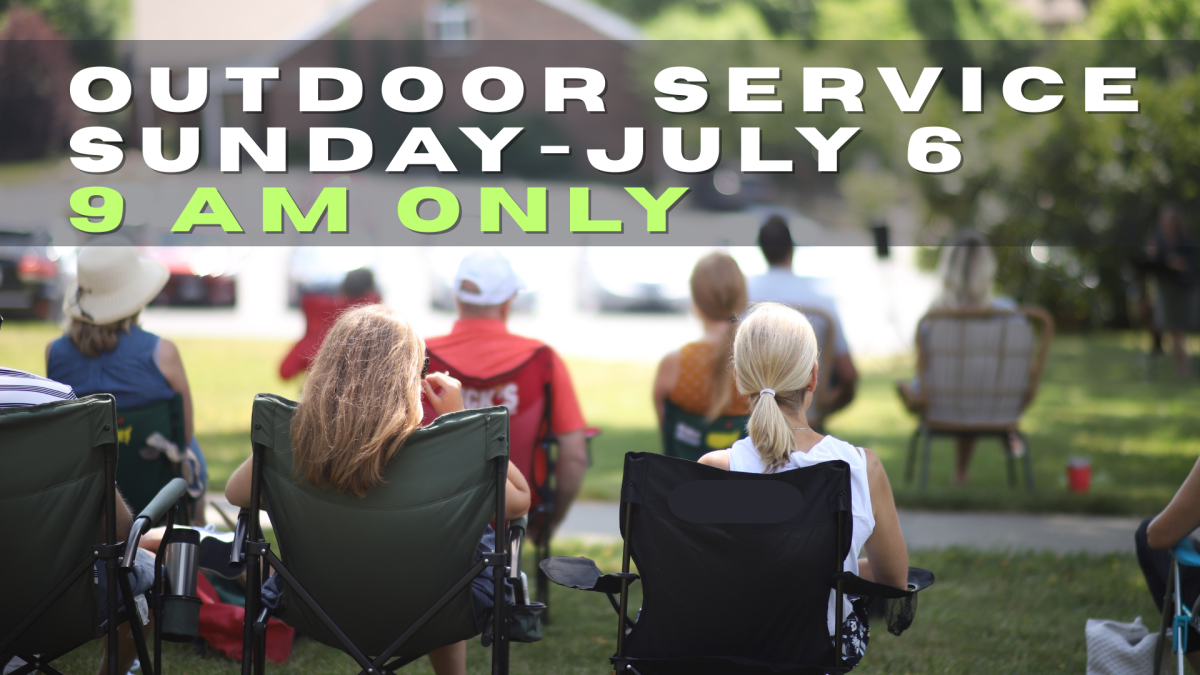 One Outdoor Service at 9 AM