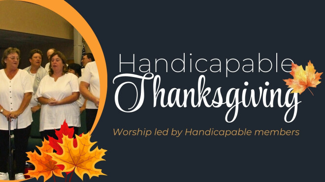 Thanksgiving Worship With Handicapable Ministry