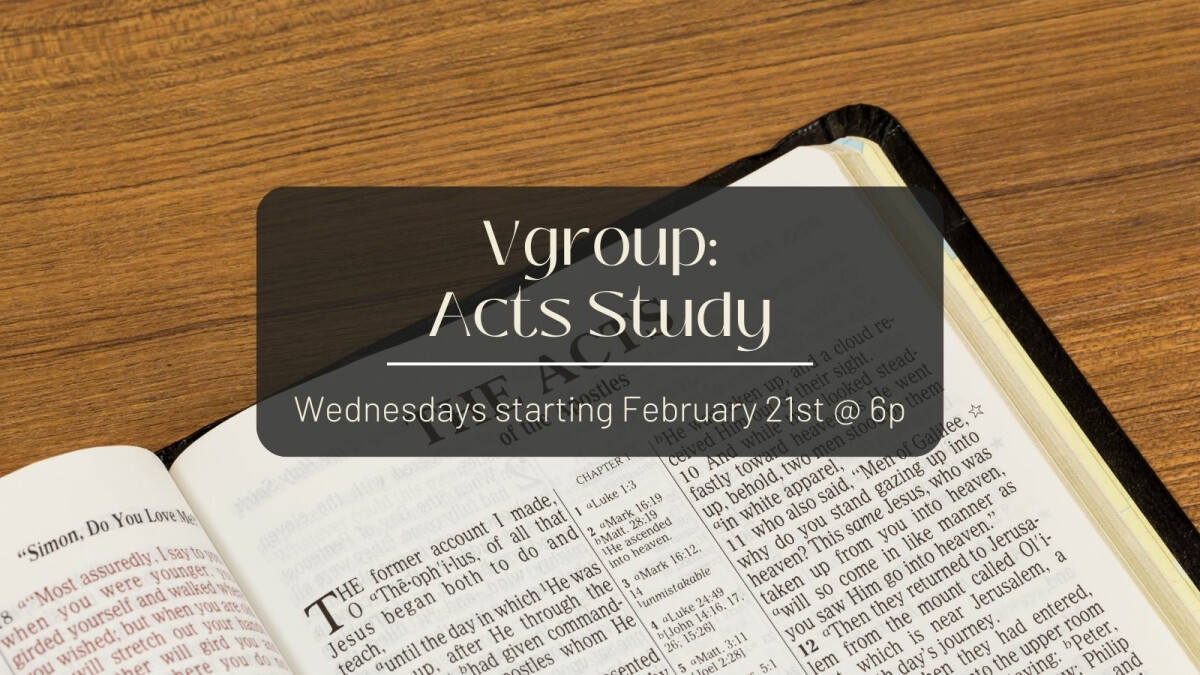Vgroup: Acts: The Spread of the Gospel