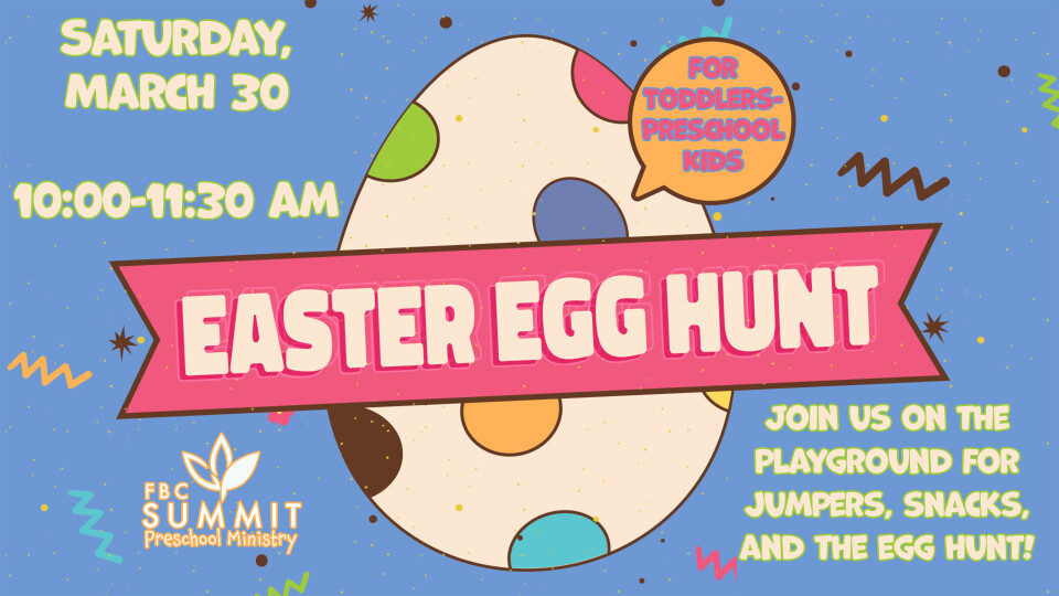 Preschool Easter Egg Hunt