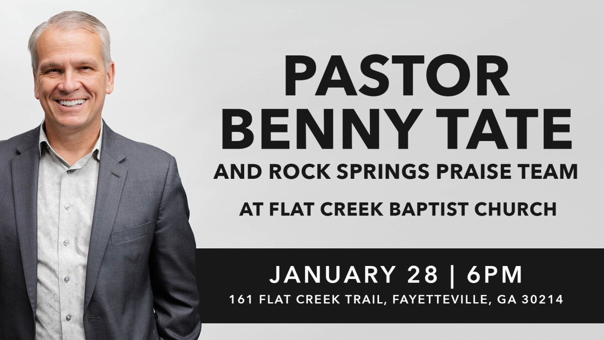 Pastor Benny at Flat Creek Baptist Church