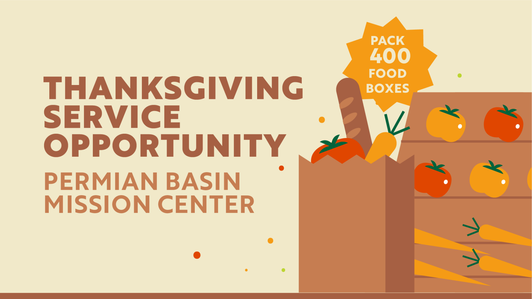 Packing Thanksgiving Meal Boxes at the PBMC