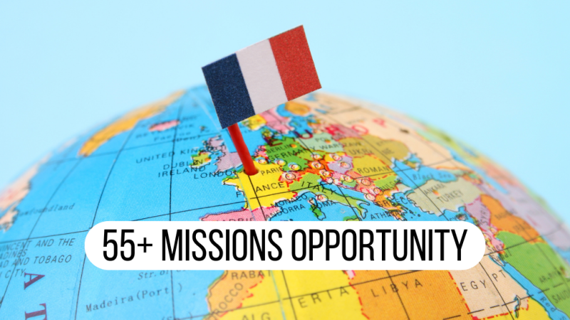 55+ Mission Trip to France