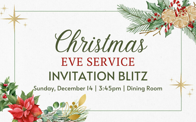 Christmas Eve Card Blitz