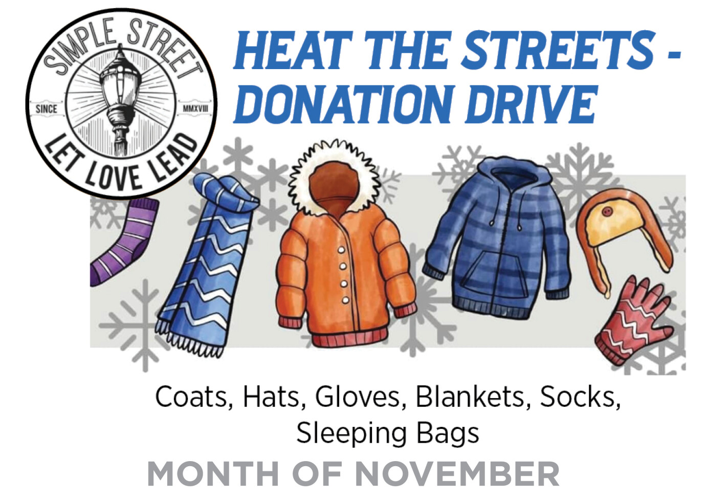 Heat The Streets Winter Clothes Donations