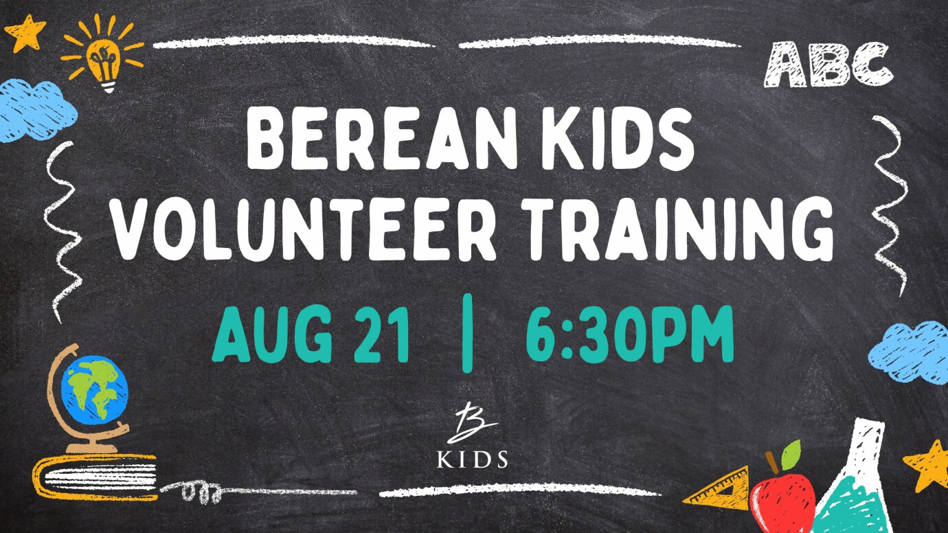 Berean Kids Volunteer Training