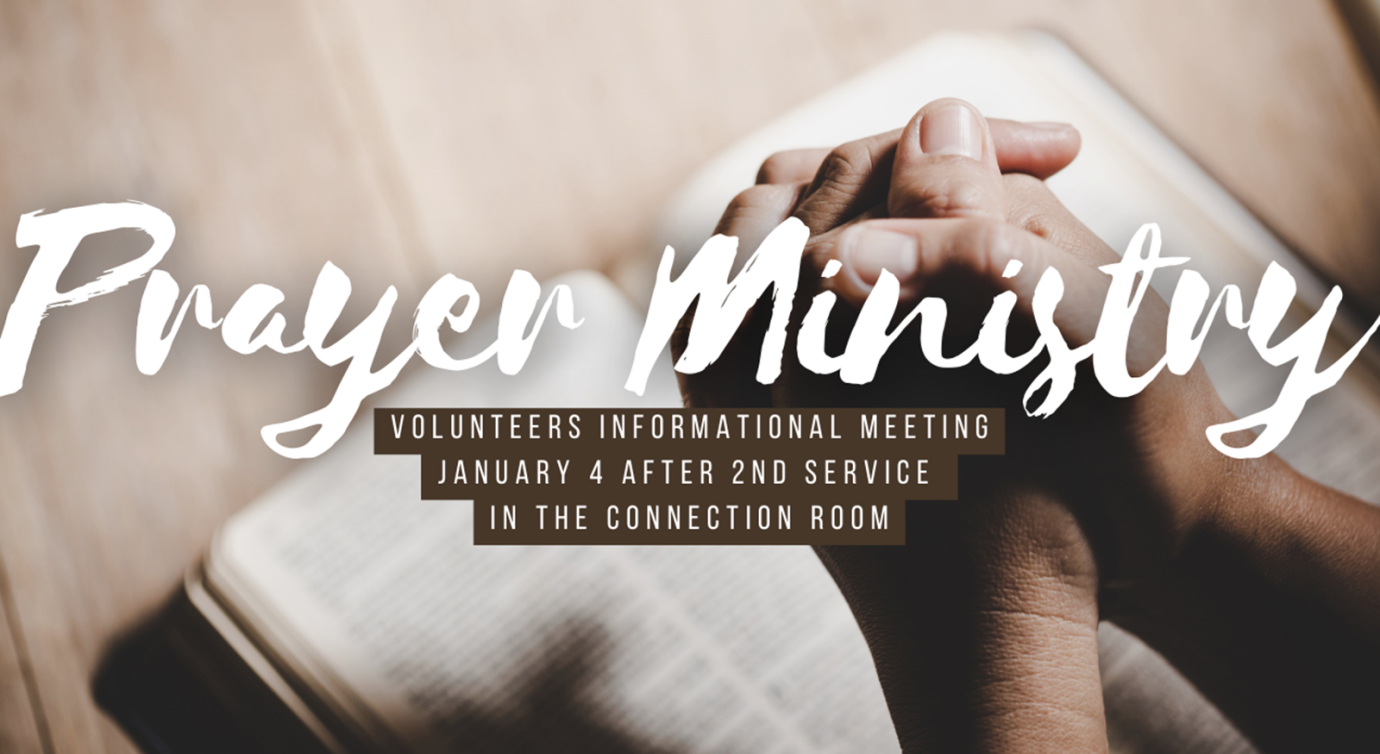 Prayer Ministry Info Meeting