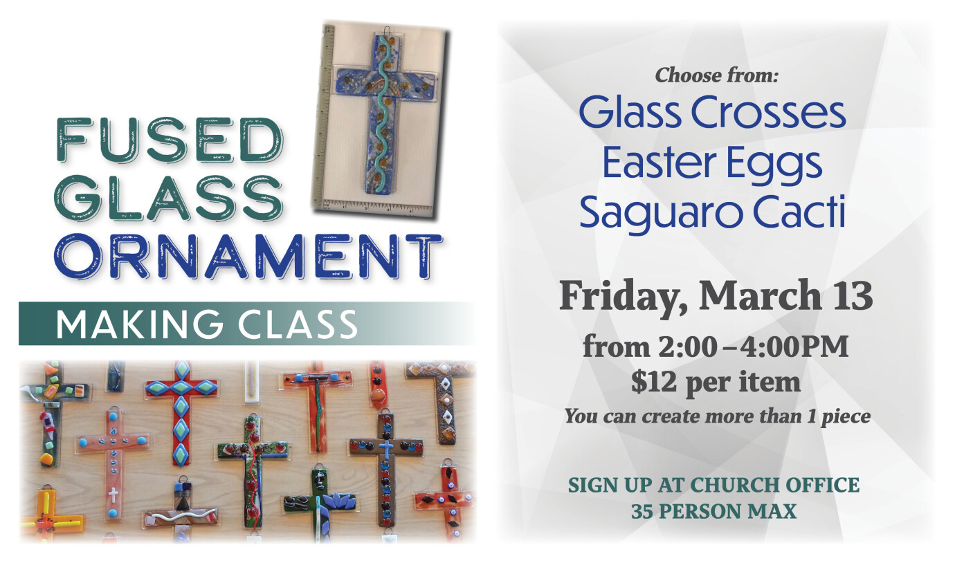 2 PM Fused Glass Class