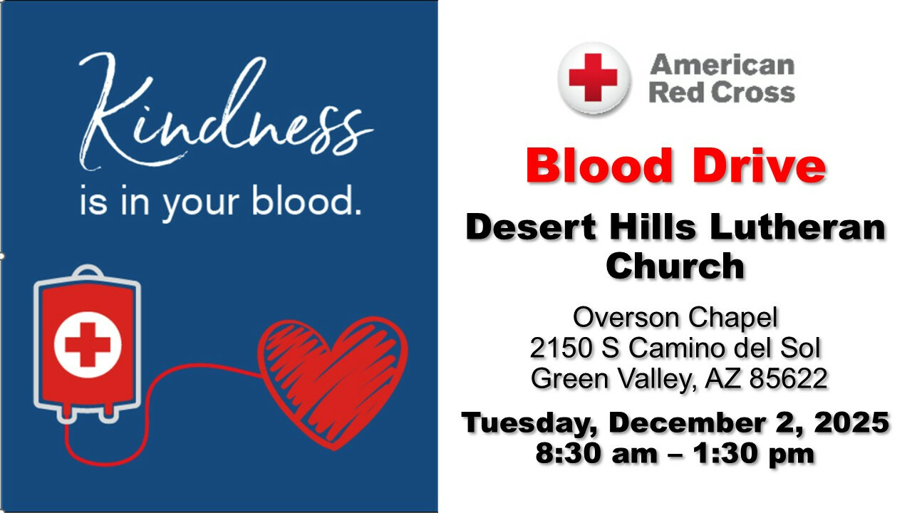 8:30 AM Red Cross Blood Drive
