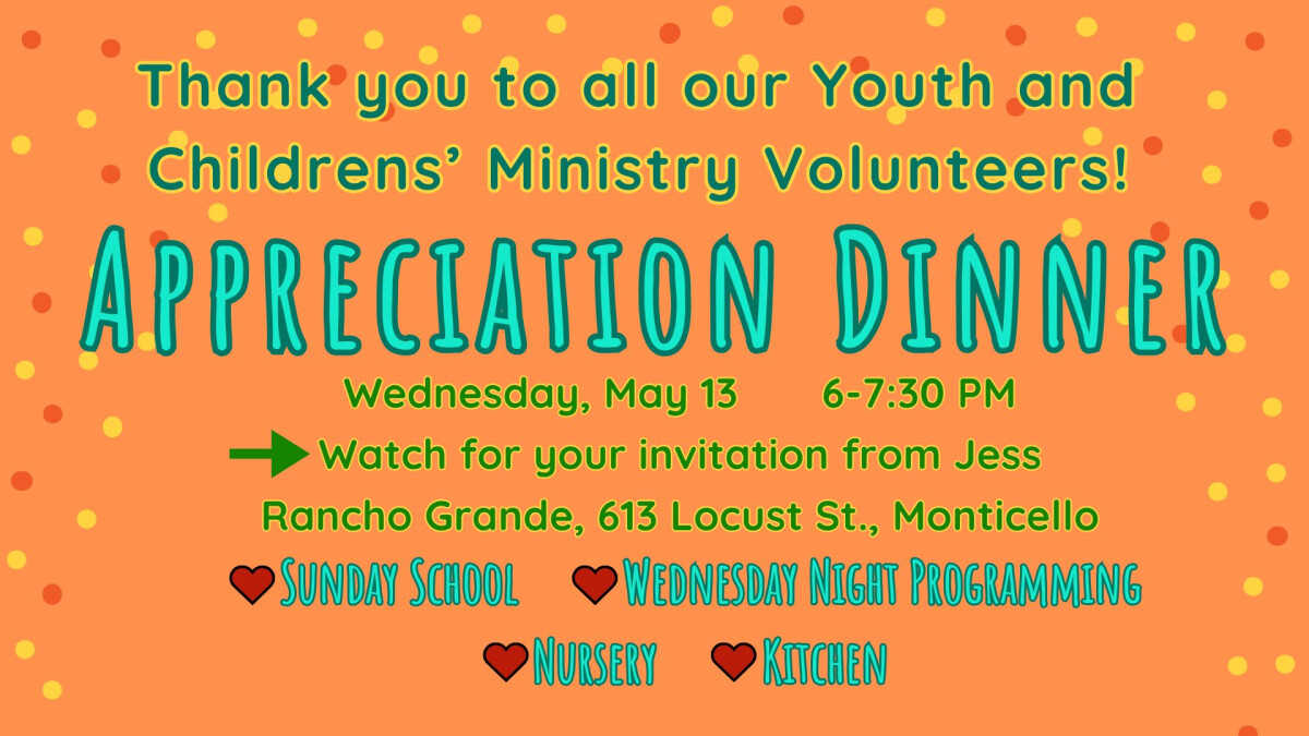 6:00 PM - Appreciation Dinner @ Rancho Grande