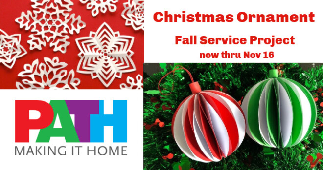 PATH Christmas Ornament Service Project