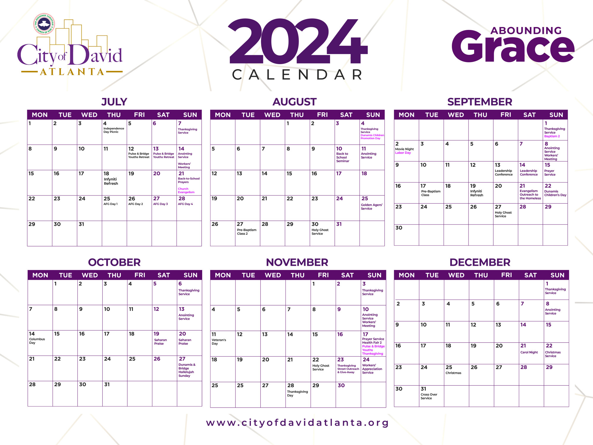 Atlanta Events December 2025 Calendar Printable