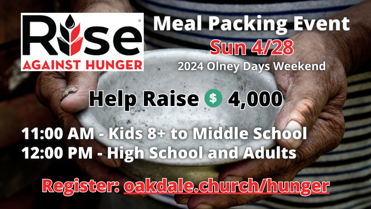 Rise Against Hunger Meal Packing Event