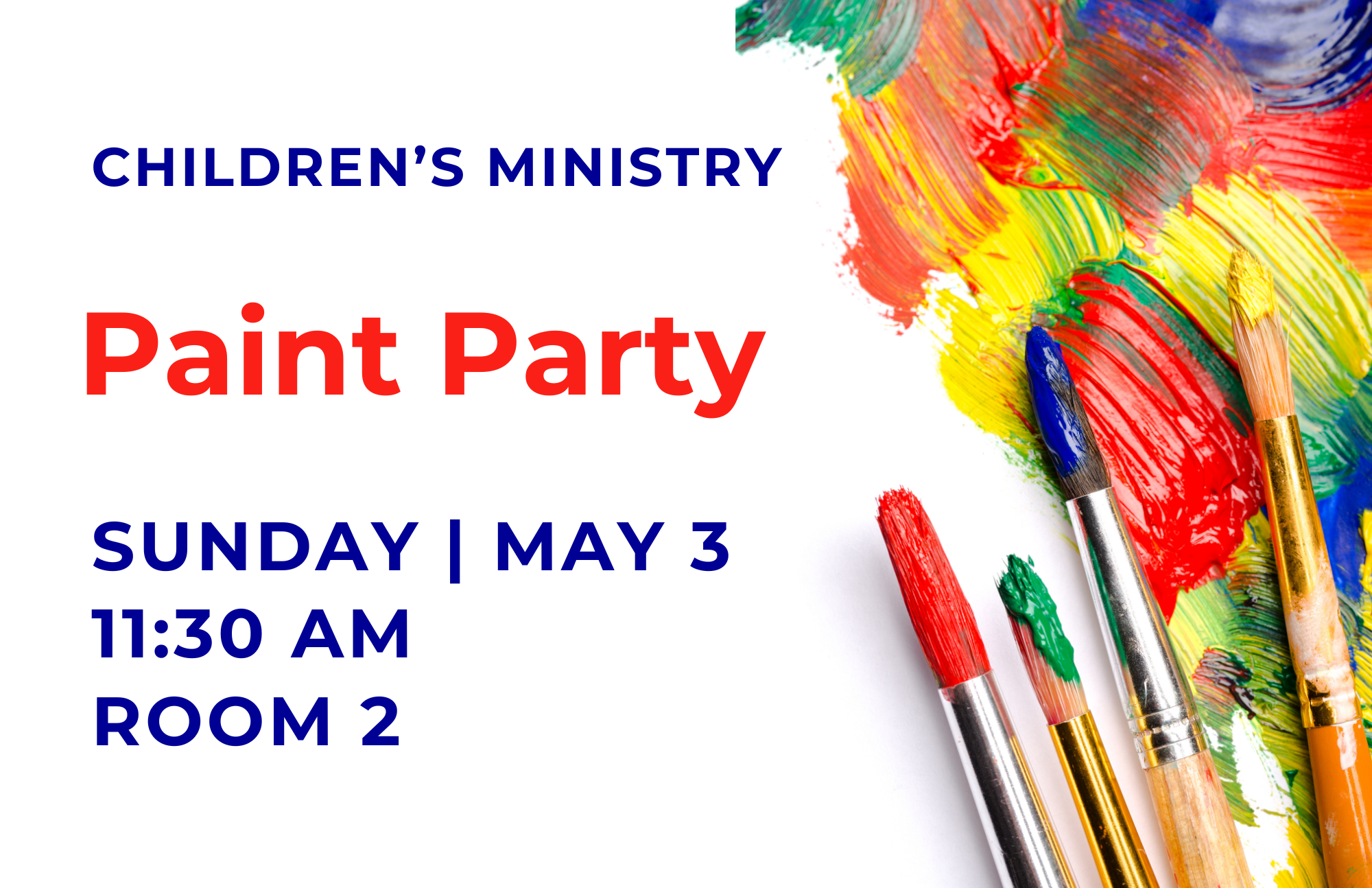 Image for Children's Ministry Paint Party