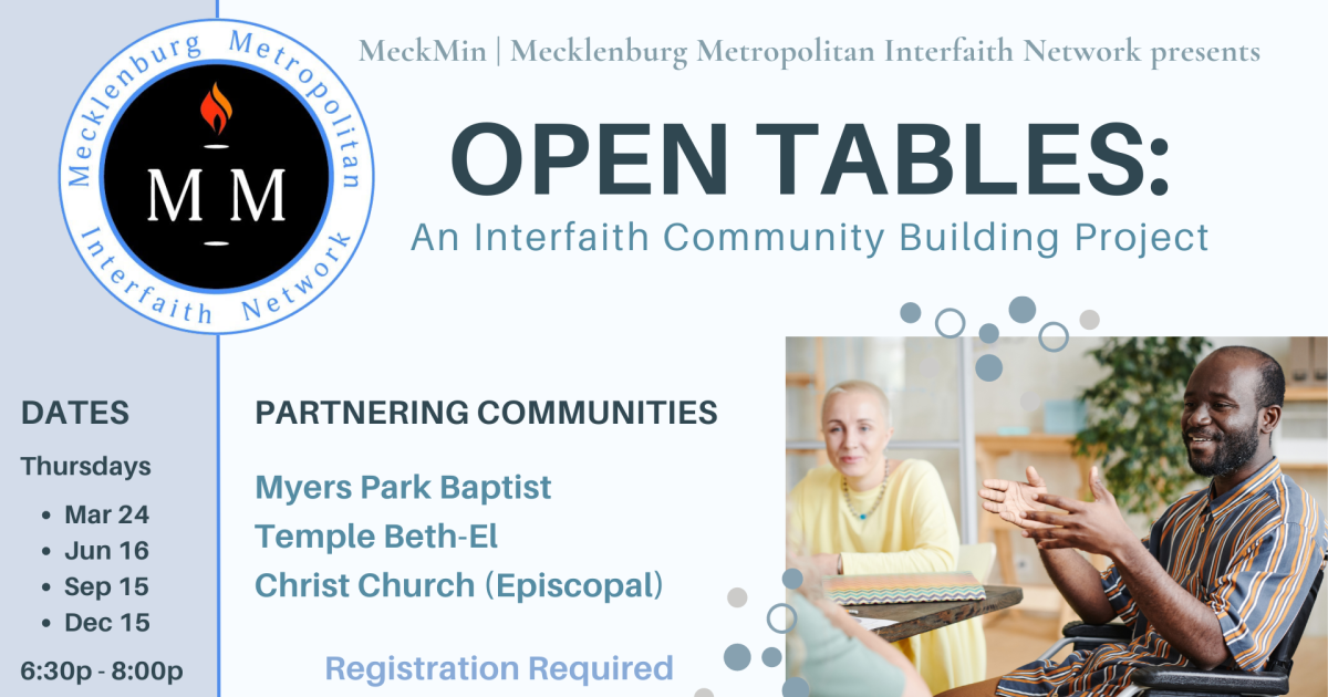 Open Tables Myers Park Baptist Church