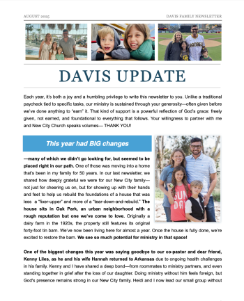 Davis letter 2023