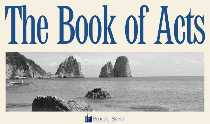 Bible Class- Book of Acts  - Sundays 10:45 AM