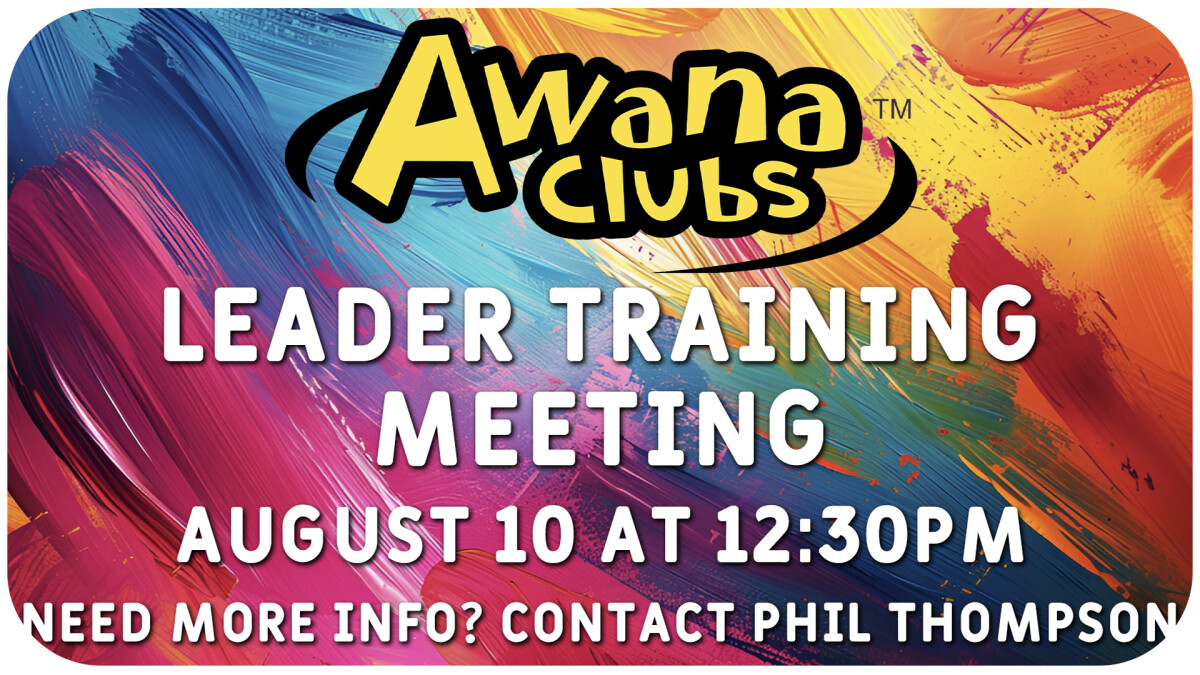 AWANA Leader Training Meeting