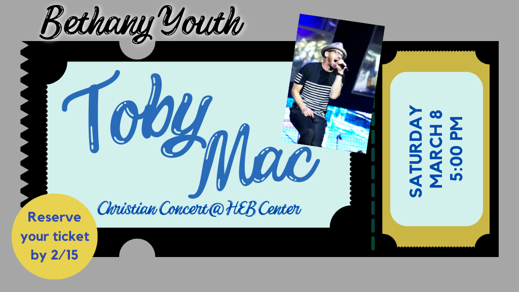 Toby Mac Concert (Youth)