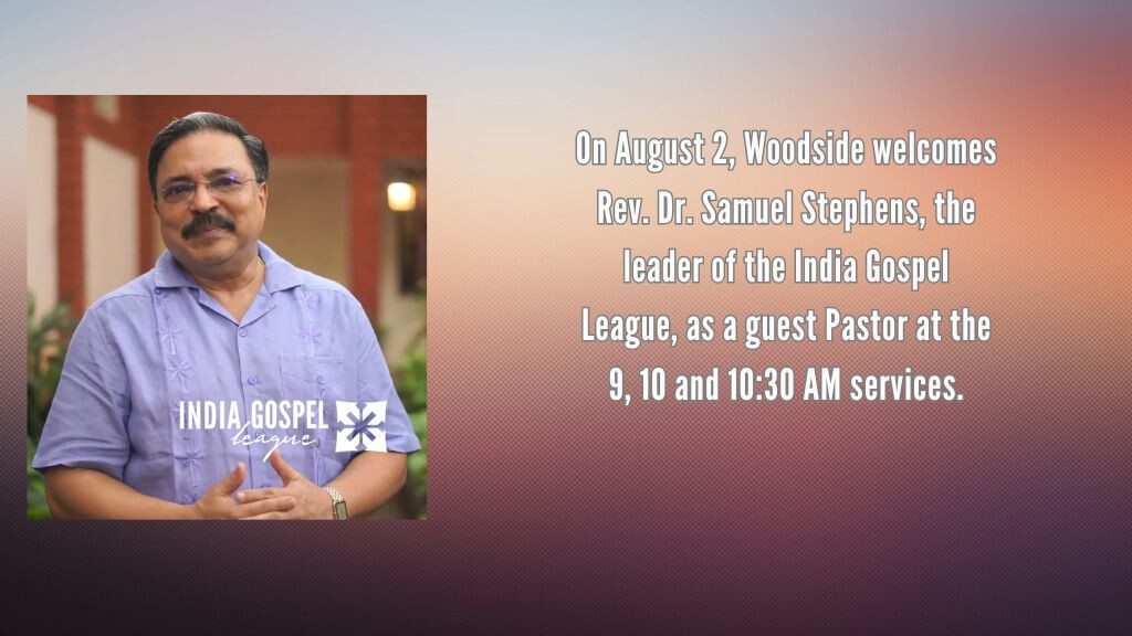 Guest Speaker from the India Gospel League