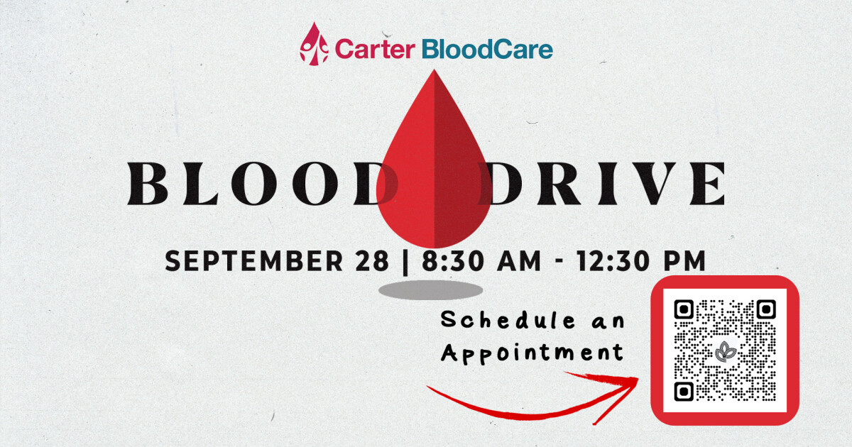 Carter BloodCare Blood Drive | Hunters Glen Baptist Church
