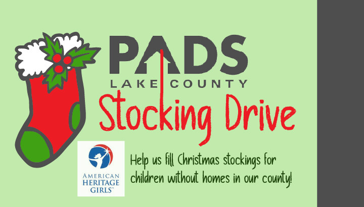 PADS Stocking Drive