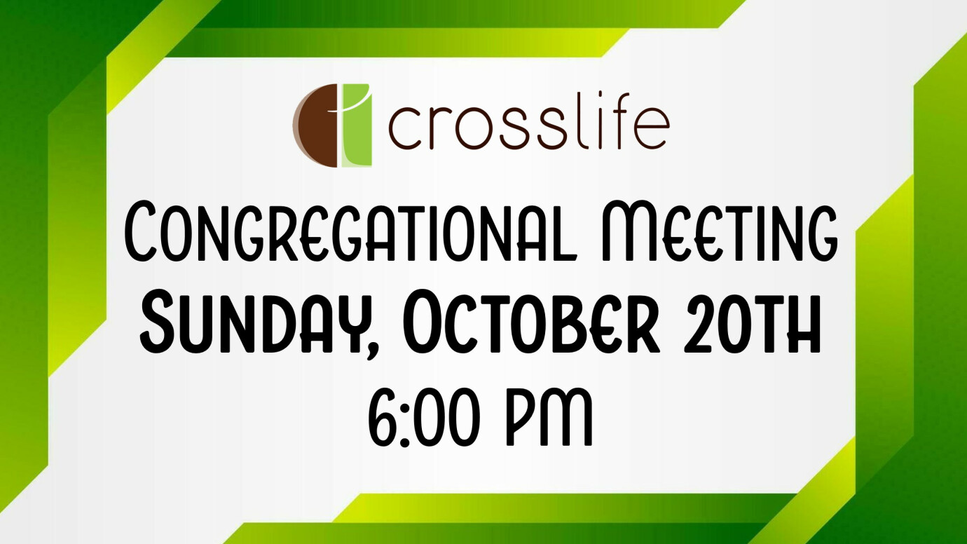 6:00 pm Congregational Meeting