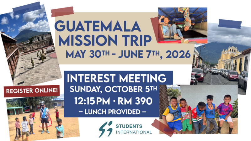Guatemala Missions Trip - Interest Meeting
