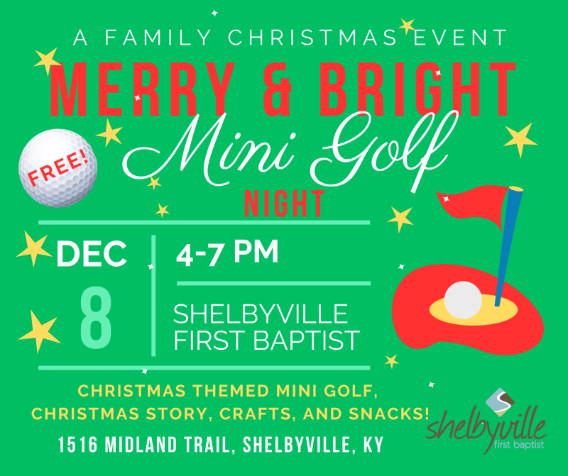 Merry & Bright Mini Golf Night