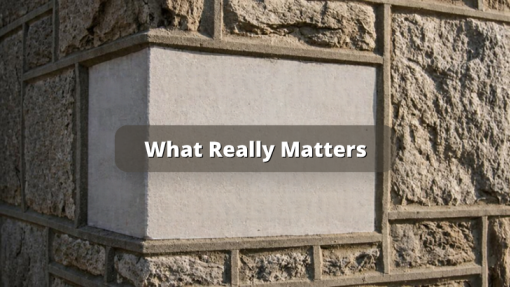 What Really Matters