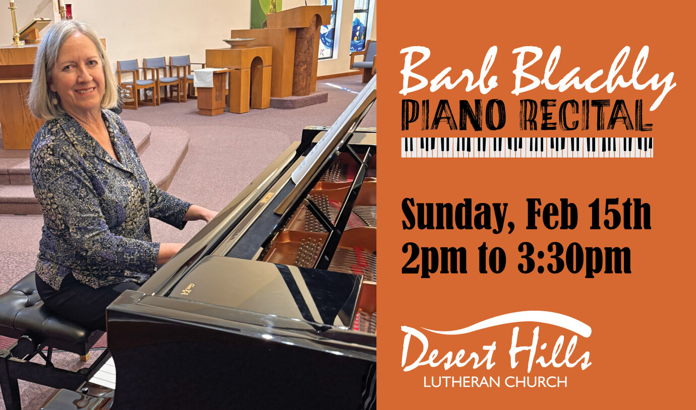 2 PM Barbara Blachly Piano Recital