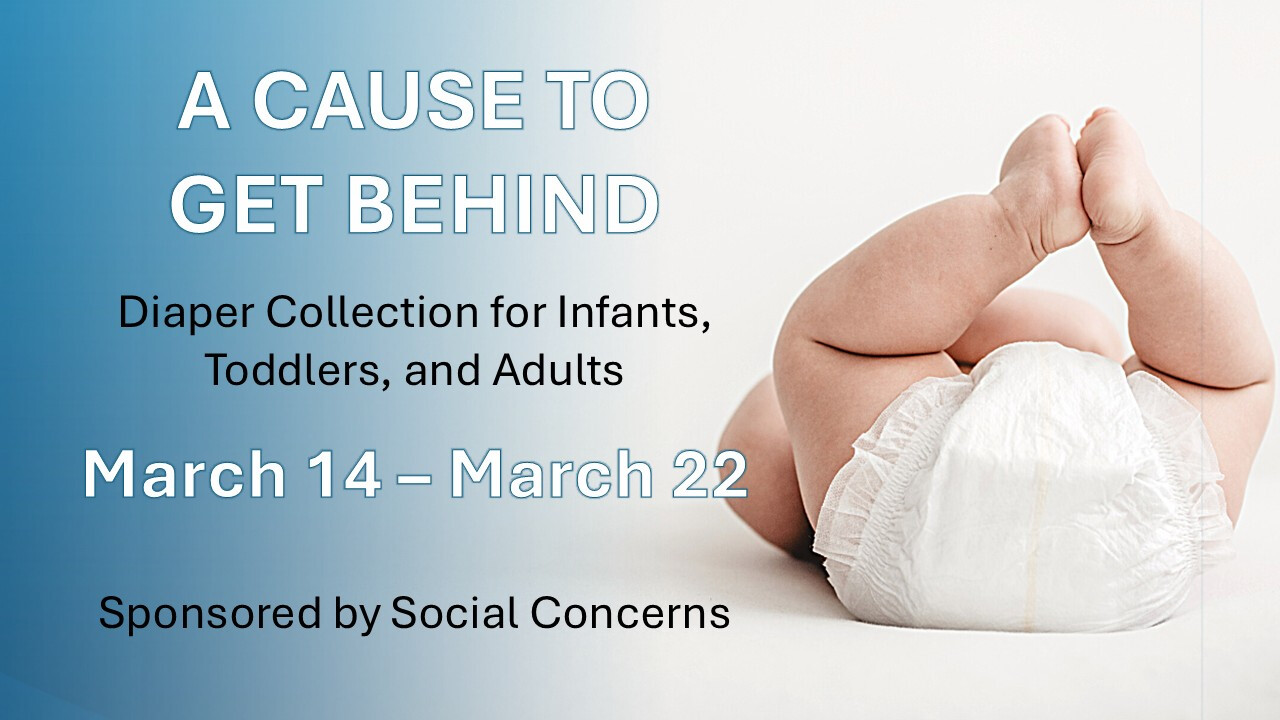 A Cause to Get Behind: Community Diaper Drive