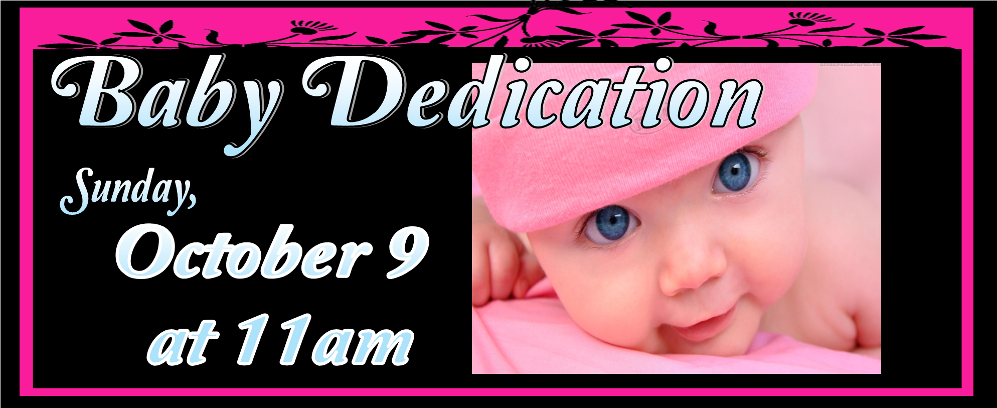 Baby Dedication 10-9-22 Web Banner