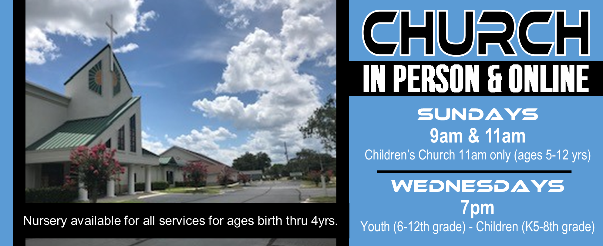 Church In Person & Online 9-19 & 22-21