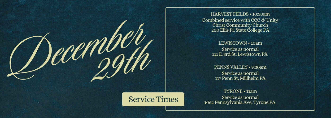 Dec 29th service Times