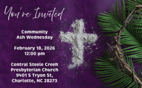 Ash Wednesday February 18th at Noon