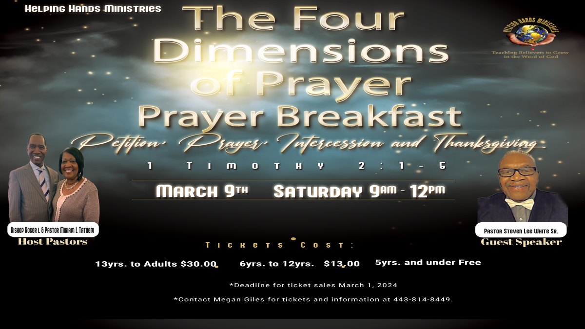 The Four Dimensions of Prayer (Prayer Breakfast)       