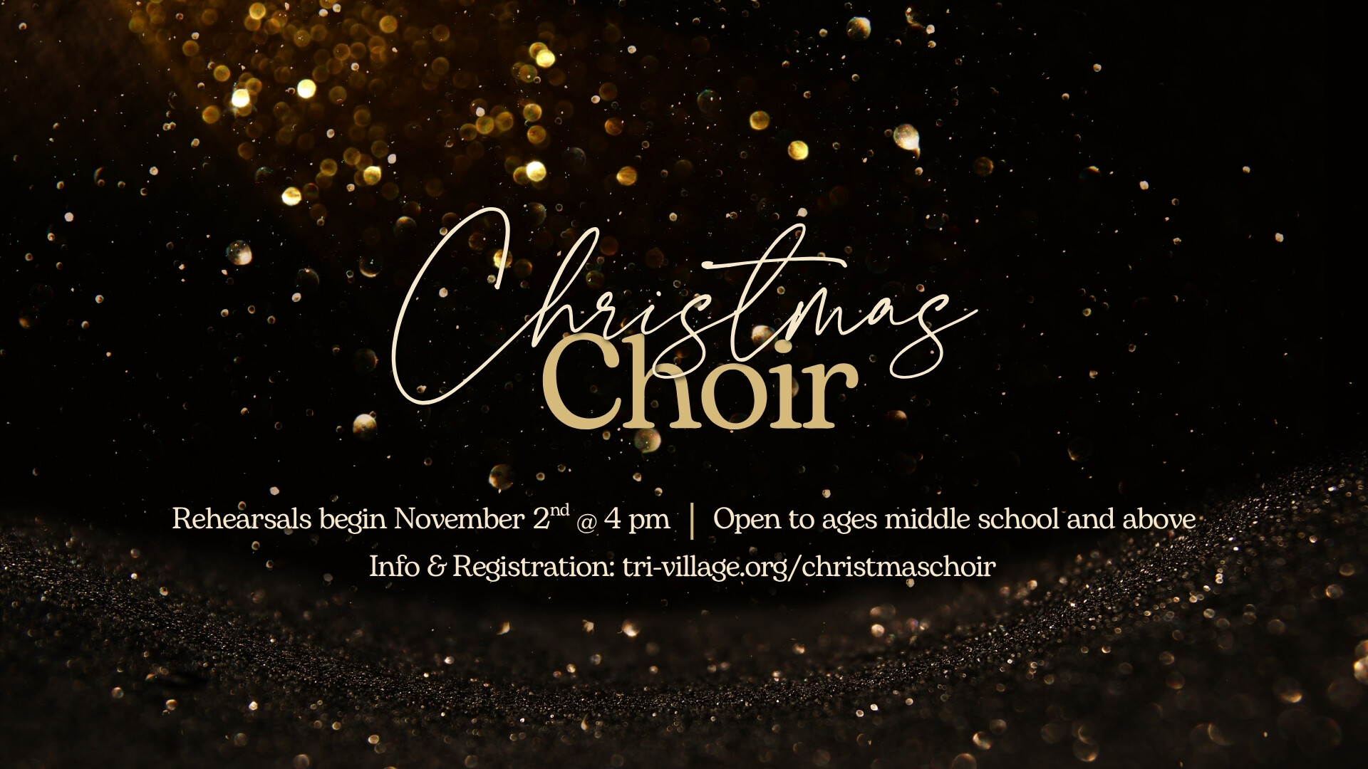 Christmas Choir Practices Begin