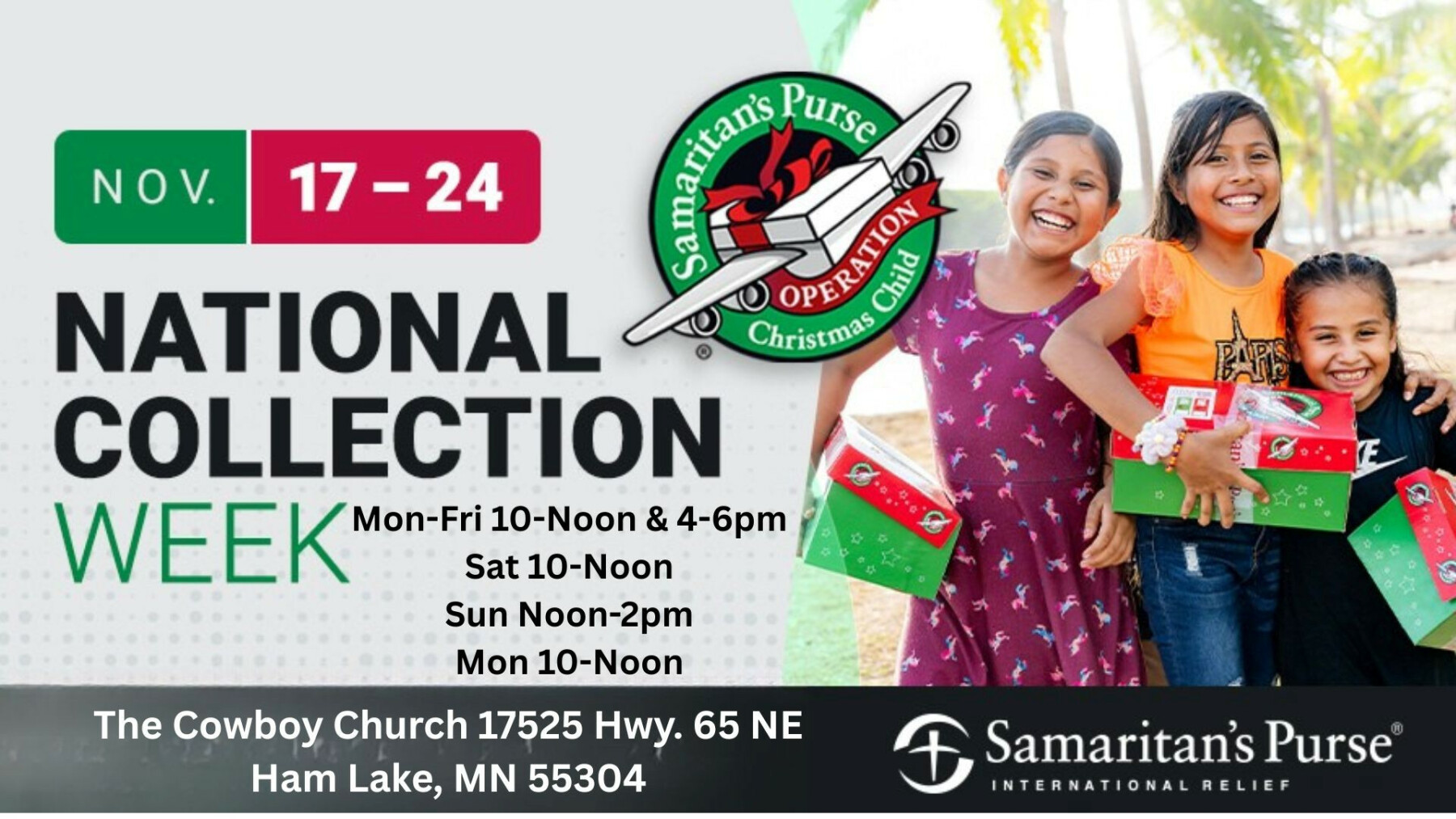 Operation Christmas Child Collection Week 2025