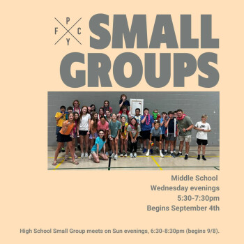 middle school small group flyer