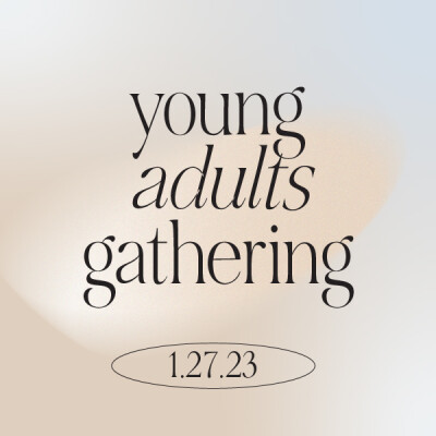 Save the Date for the next Young Adults Gathering