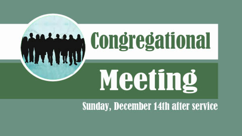 Congregational Meeting
