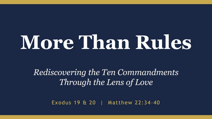 A New Way of Seeing the 10 Commandments